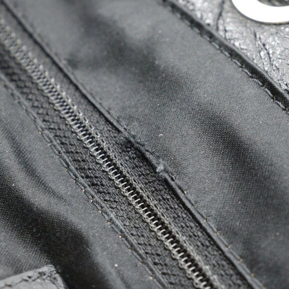 CHANEL Black Leather Coco Mark Tote Bag - Picture 10 of 12